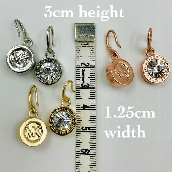 MICHAEL KORS Brilliance Dangle Drop Earrings Gold - Picture 4 of 15